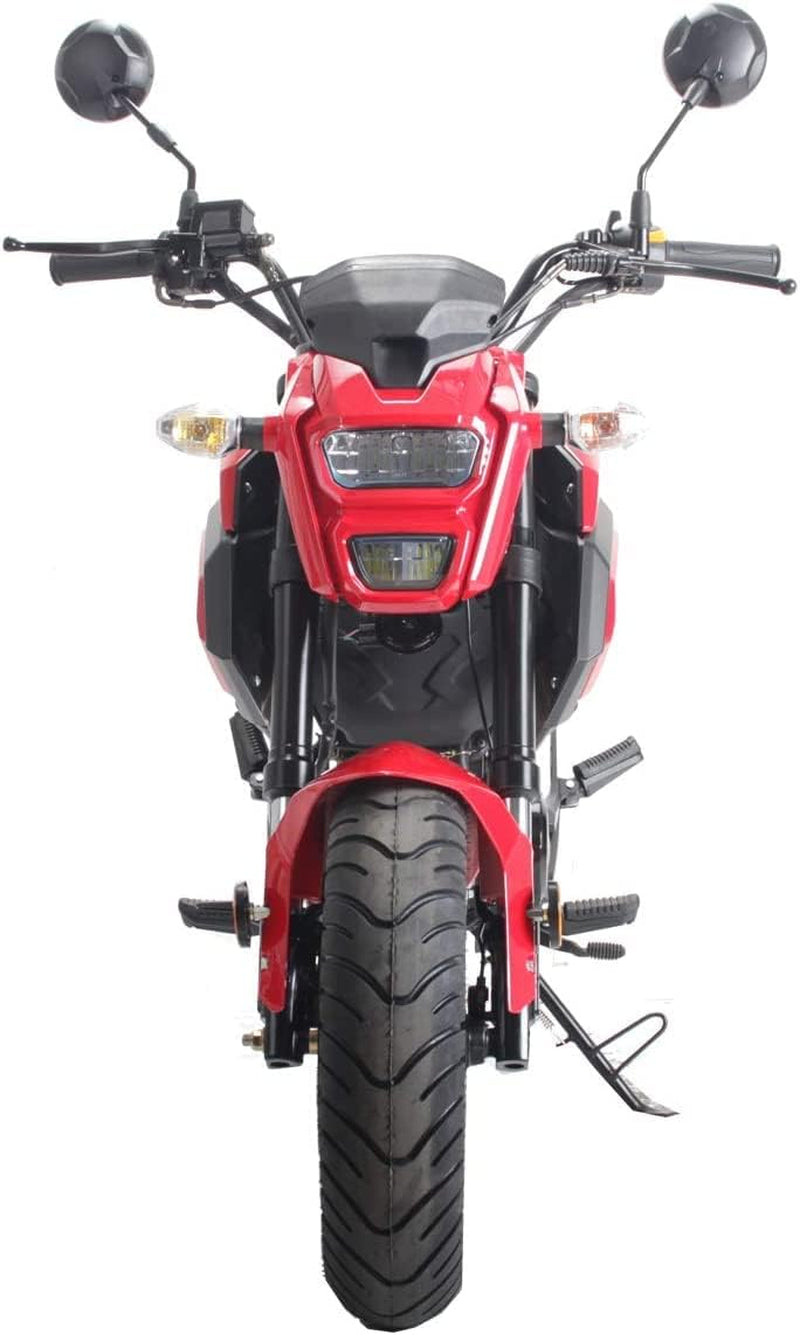 125Cc Motorcycle Bike Vader 125 Street Scooter 125Cc Motorcycle Gas Bike, Scooter with Big Headlights (Black) (Factory Packaged) - Large