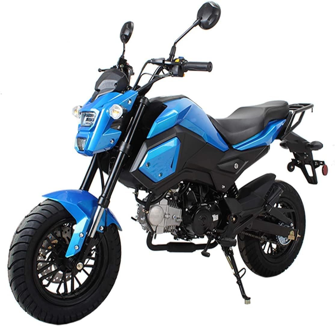 125Cc Motorcycle Bike Vader 125 Street Scooter 125Cc Motorcycle Gas Bike, Scooter with Big Headlights (Black) (Factory Packaged) - Large