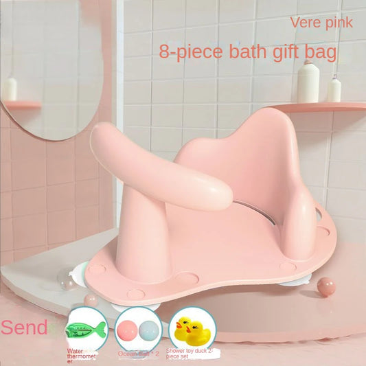 1Pc Baby Care Baby Bath Seat Newborn Baby Bath Tub Plastic Infant Babies Bath Seat for Tub Infant Antislip Bath Shower Chair #TC